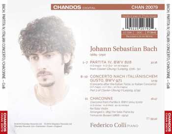 CD Johann Sebastian Bach: Partita IV/Italian Concerto/Chaconne