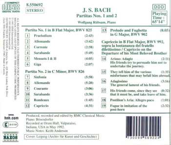 CD Johann Sebastian Bach: Partitas Nos. 1 And 2