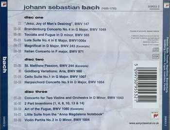 3CD Johann Sebastian Bach: Passion, Suite, Toccata, Magnificat, Brandenburg, Goldberg, Concerto, Fugue, Invention, Partita