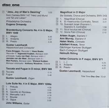 3CD Johann Sebastian Bach: Passion, Suite, Toccata, Magnificat, Brandenburg, Goldberg, Concerto, Fugue, Invention, Partita
