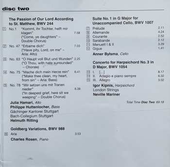 3CD Johann Sebastian Bach: Passion, Suite, Toccata, Magnificat, Brandenburg, Goldberg, Concerto, Fugue, Invention, Partita