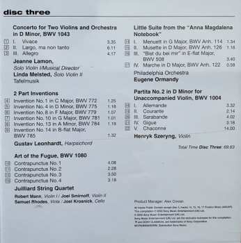 3CD Johann Sebastian Bach: Passion, Suite, Toccata, Magnificat, Brandenburg, Goldberg, Concerto, Fugue, Invention, Partita