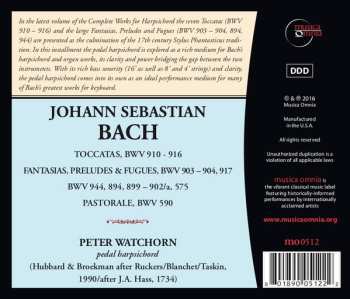 CD Johann Sebastian Bach: Toccatas, BWV 910-916, Fantasias, Preludes & Fugues, BWV 903-904, 917, BWV 944, 894, 899-902/a, 575, Pastorale, BWV 590