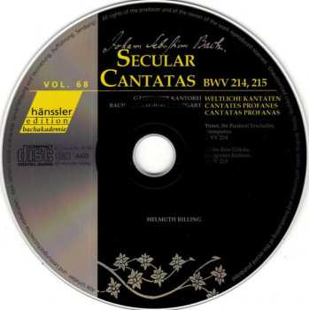 CD Johann Sebastian Bach: Secular Cantatas BWV 214, 215