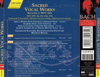 2CD Johann Sebastian Bach: Sacred Vocal Works (Magnificat BWV 243a, BWV 232, 34a, 69a, 120a, 197a)