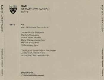 Coffret/3SACD Johann Sebastian Bach: St Matthew Passion
