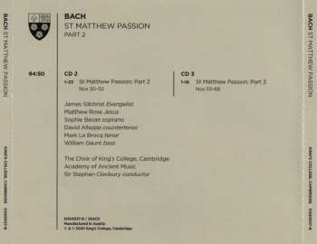 Coffret/3SACD Johann Sebastian Bach: St Matthew Passion