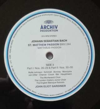 3LP Johann Sebastian Bach: St. Matthew Passion = Matthäus-Passion = Passion Selon St Matthieu