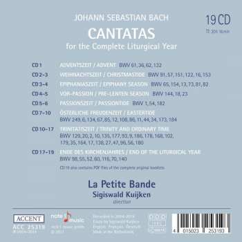 19CD/Coffret Johann Sebastian Bach: The Complete Liturgical Year In 64 Cantatas