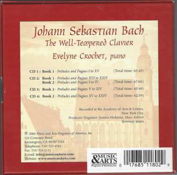 4CD/Coffret Johann Sebastian Bach: The Well-Tempered Clavier