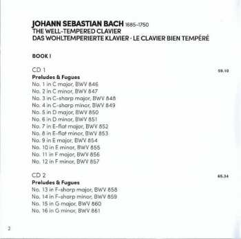 5CD/Coffret Johann Sebastian Bach: The Well-Tempered Clavier = Das Wohltemperierte Clavier = Le Clavier Bien Tempéré