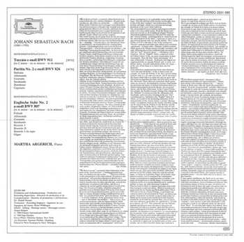 SACD Johann Sebastian Bach: Toccata BWV 911 ∙ Partita BWV 826 ∙ Englische Suite No.2 BWV 807