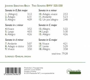 CD Johann Sebastian Bach: Trio Sonatas
