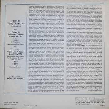 LP Johann Sebastian Bach: Violinkonzert E-dur BWV 1042 / Violinkonzert D-moll BWV 1052