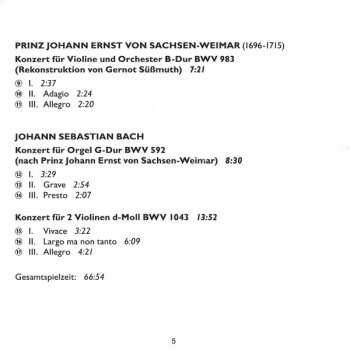 CD Johann Sebastian Bach: Virtuosi