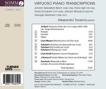 CD Johann Sebastian Bach: Virtuoso Piano Transcriptions