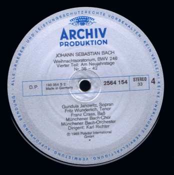 3LP/Coffret Johann Sebastian Bach: Weihnachtsoratorium BWV 248