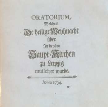 3CD Johann Sebastian Bach: Weihnachtsoratorium