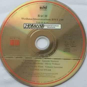 3CD Johann Sebastian Bach: Weihnachtsoratorium · Christmas Oratorio · Oratorio De Noël / Gloria In Excelsis Deo BWV 191