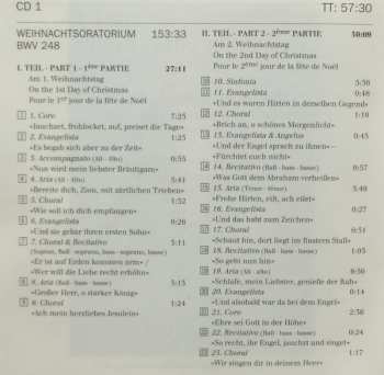 3CD Johann Sebastian Bach: Weihnachtsoratorium · Christmas Oratorio · Oratorio De Noël / Gloria In Excelsis Deo BWV 191