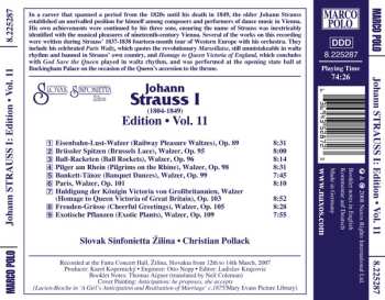 CD Johann Strauss Sr.: Johann Strauss I:  Edition • Vol. 11
