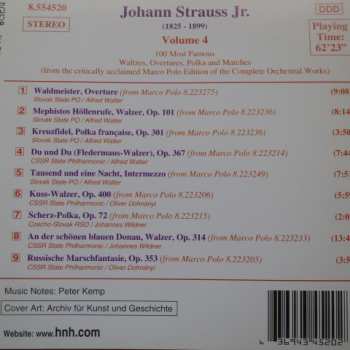 CD Johann Strauss Jr.: 100 Most Famous Waltzes, Overtures, Polkas And Marches Volume 4
