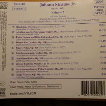 CD Johann Strauss Jr.: 100 Most Famous Waltzes, Overtures, Polkas And Marches Volume.2