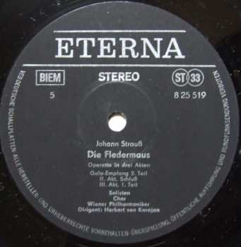 3LP/Coffret Herbert von Karajan: Die Fledermaus (3xLP + BOX + BOOKLET)