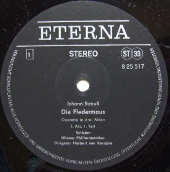 3LP/Coffret Herbert von Karajan: Die Fledermaus (3xLP + BOX + BOOKLET)