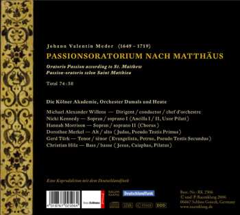CD Michael Willens: Passionsoratorium Nach Matthäus - Oratorio Passion According To St. Matthew - Passion-Oratorio Selon Saint Matthieu