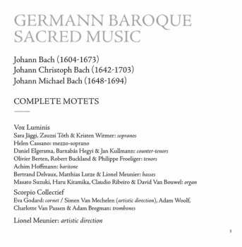 2CD/Coffret Johann Christoph Bach: Bach Motetten