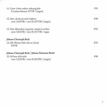2CD/Coffret Johann Christoph Bach: Bach Motetten