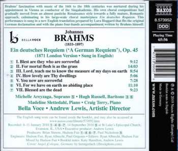 CD Johannes Brahms: A German Requiem (1871 London Version)