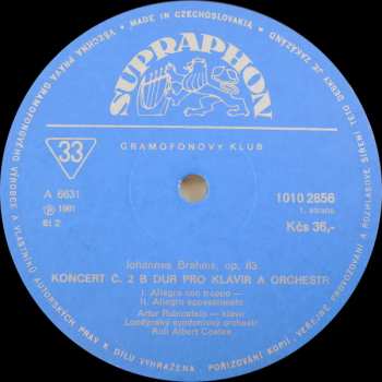 LP The London Symphony Orchestra: Piano Concerto No. 2