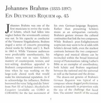 CD Johannes Brahms: Ein Deutsches Requiem