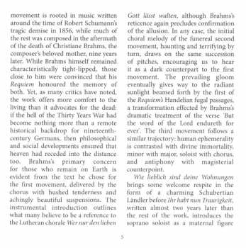CD Johannes Brahms: Ein Deutsches Requiem