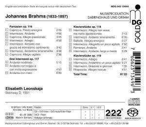 SACD Johannes Brahms: Piano Music Opus 116 - 119