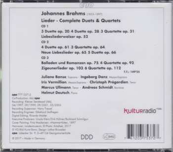 3CD Johannes Brahms: Complete Duets & Quartets