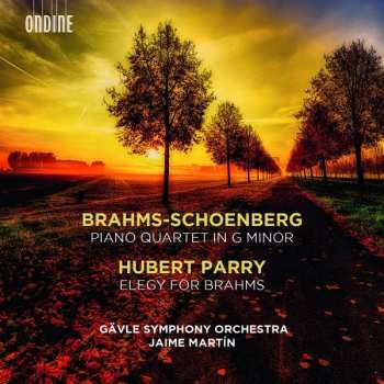 CD Johannes Brahms: Piano Quartet In G Minor; Elegy For Brahms