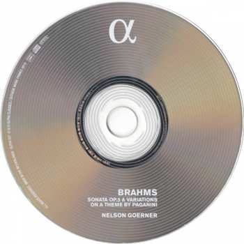 CD Johannes Brahms: Sonata Op.5 - Variations On A Theme By Paganini