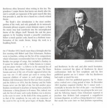 CD Johannes Brahms: String Quartet Op. 51 No. 2 • Piano Quintet Op. 34