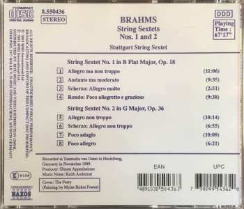 CD Johannes Brahms: String Sextets Nos. 1 And 2