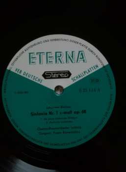 LP Johannes Brahms: Sinfonie Nr. 1