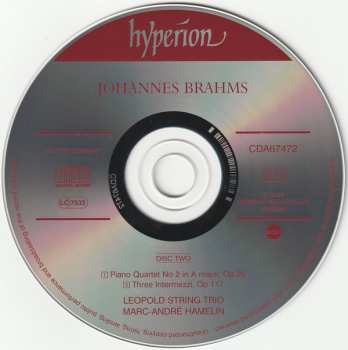 2CD Johannes Brahms: The Piano Quartets