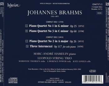 2CD Johannes Brahms: The Piano Quartets