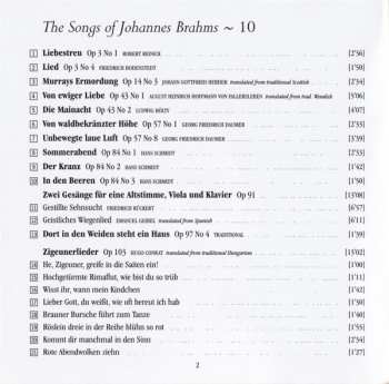 CD Johannes Brahms: The Songs Of Brahms ~ 10