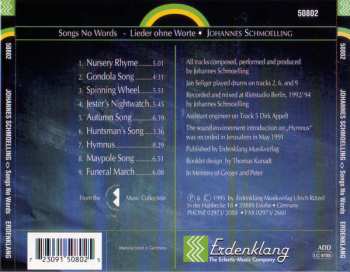 CD Johannes Schmölling: Songs No Words - Lieder Ohne Worte