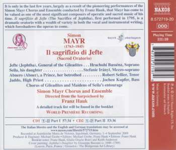 2CD Robert Sellier: Il Sagrifizio di Jefte (Sacred Oratorio)