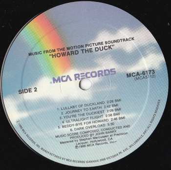 LP John Barry: Howard The Duck (Music From The Motion Picture Soundtrack)