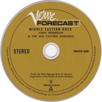 CD John Berberian And The Rock East Ensemble: Middle Eastern Rock